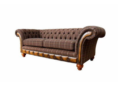 Chesterfield 3 Seater Couch Upholstery Textile Couches Living room Sofa new