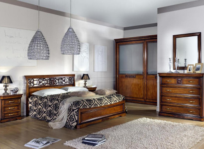Bedroom Bed Braun Luxus Furniture Vaccari cav giovanni Beds Solid wood new