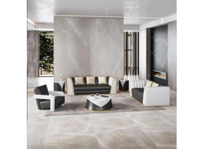 Living room 4-piece sofa set 3+2+1 seater seats with leather cover coffee table