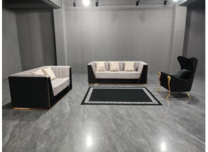 Living room 3 pcs. Sofa set 3+2+1 Seater with soft fabric cover Relax