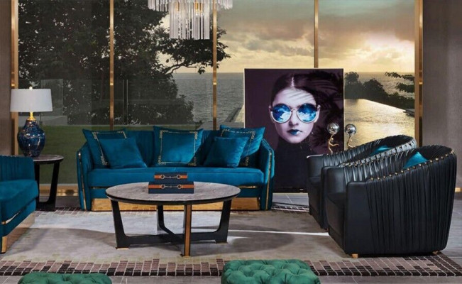 Designer Furniture Sofa Coch 3 Seater Upholstery Decor Sofas Living room Couches