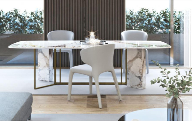 Luxury Furniture Marble Tables 180x90cm Living room Hotel Dining room Table Designer new
