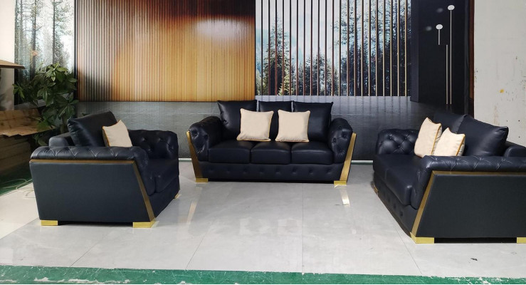 Chesterfield 3+2+1 Sofa set Couch Furniture Sofa Couches Set 3pcs