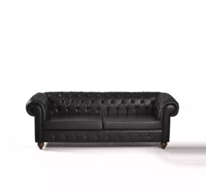 Black Chesterfield Sofa set Complete e Office Furnishings Modern Furniture
