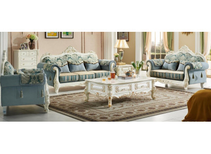 Sofa set Set 3+2+1 Seat Living room Suite Design Classic 3-piece