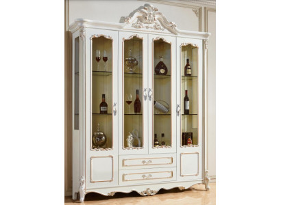 Display case Cabinets Showcases Wood Luxury Living room Furniture Wardrobe Baroque