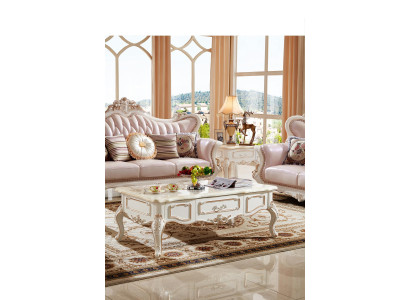 Coffee table White Tables Living room Elegant Classic Design Furniture