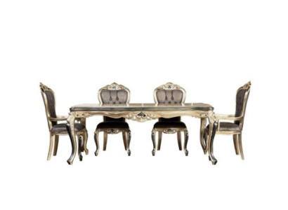 Classic r Dining table Table Baroque Tables Dining tables wooden table 208x108 cm