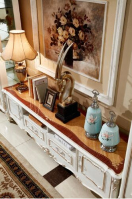 Sideboard White Luxury Elegant Living room Chest of drawers Cabinets Lowboard Furniture new