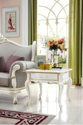 Side table White Classic Wood Design Living room Furniture Consoles Tables