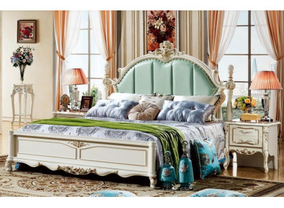 Classic s Bedroom Bed Furniture Wood Leather Beds Baroque Rococo