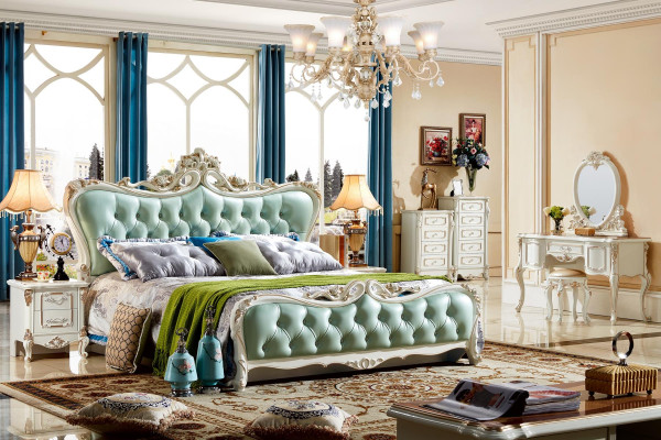 Bedroom Set White Design Elegant 2x Chest of drawers Classic Furniture Luxury 2-piece.