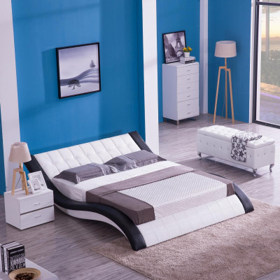Design Bed Digital Sound USB Beds Luxury Bedroom Furniture Leather