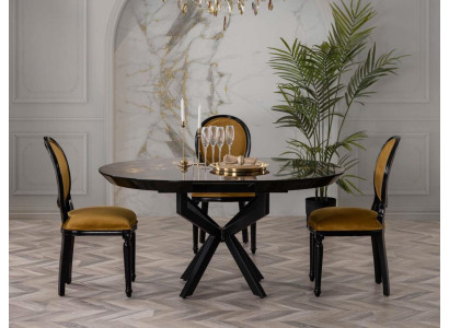 Luxury Chairs Dining room Wood Armchairs Armchair Chair Group Suite 4x