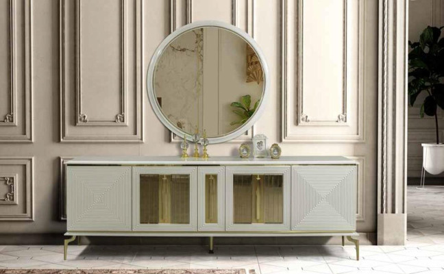 Helle Chest of drawers xxl Big Wardrobe Chests of drawers 220cm Sideboard xxl Sideboard