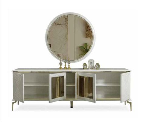 Helle Chest of drawers xxl Big Wardrobe Chests of drawers 220cm Sideboard xxl Sideboard