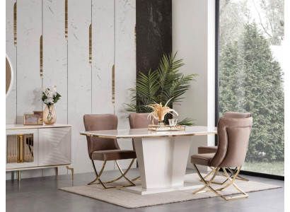 Modern pillar table Tables Dining room Furniture Table X pillar Dining table new