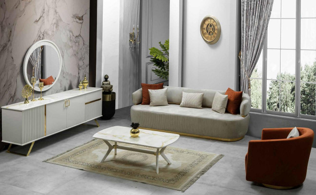 Coffee table Furniture Table Living room Side table Wood stainless steel Tables Furniture