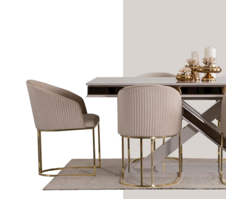 Luxury Dining table Chair Recliner Furniture Furnishings Seat Upholstery Chairs