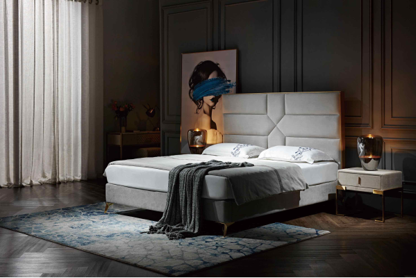 Luxury Design Bed Upholstery Double Hotel Beds Marriage 180x200cm Sleep Room