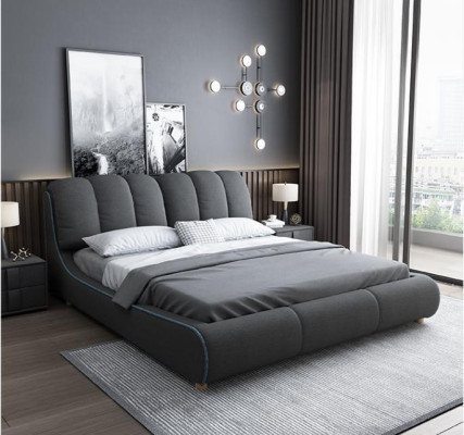 Design Wood Modern Bed 180x200 Bedroom Marriage Luxury Hotel Beds