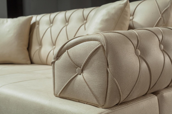 Sofa set Suite Sofas Sofa Armchair three-seater 3+1 Seater beige