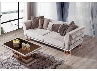 Sofa 3 Seater Modern Couch Sofas Design Sofa Three Seater Seat new brown