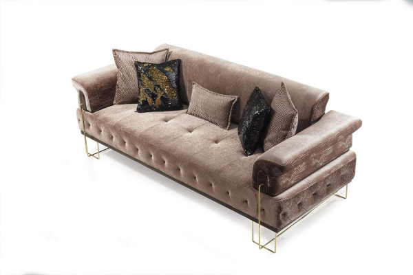 Luxury Three Seater Brown Sofa 3 Seater Sofas Design Modern Design Furniture