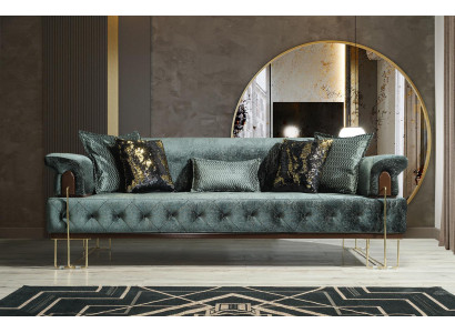 Sofa 3 Seat Sofas Seat Design Couch Three Seater Luxury Metal with Textile
