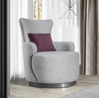 Round Club Chair Sofa Couch Relax Single Seater Upholstery Furniture Furnishings