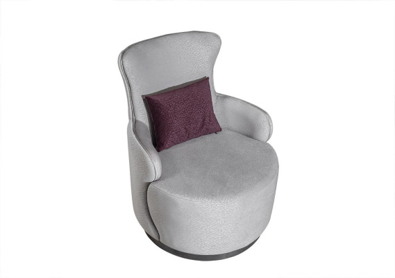 Round Club Chair Sofa Couch Relax Single Seater Upholstery Furniture Furnishings