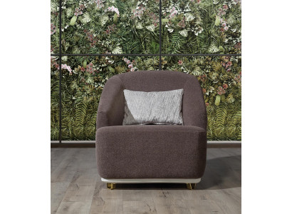 Armchair Single Seat 1 Seat Sofa Couch Living room Furniture Metal with Textile