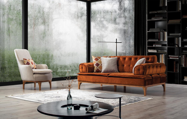 Armchair 1 Seat Textile Lounge Luxury new Armchair Design Armchair Modern new