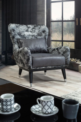 Living room Armchair Upholstery Seater Modern Design Snake Style Cover