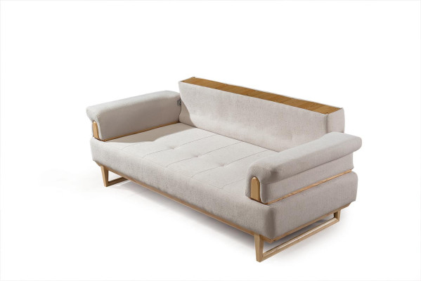 Modern Sofa set 3+3+1 Seater Suite Set Sofas Armchair Wood with Textile