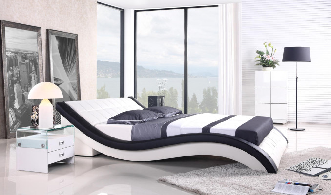 Double Hotel Beds Marriage Bedroom Textile Bed Upholstery Design Luxury