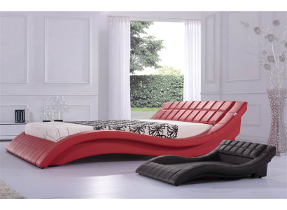 Double Marriage Bed Beds XXL Leather Frame new Double bed Designer Upholstery