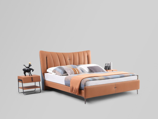 Double bed marriage bed designer bed new 180x200cm Designer Upholstered bed Bed