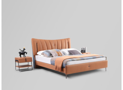 Double bed marriage bed designer bed new 180x200cm Designer Upholstered bed Bed