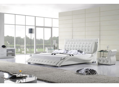 Beds Double Modern Marriage 180x200 Modern new Design Leather Bed