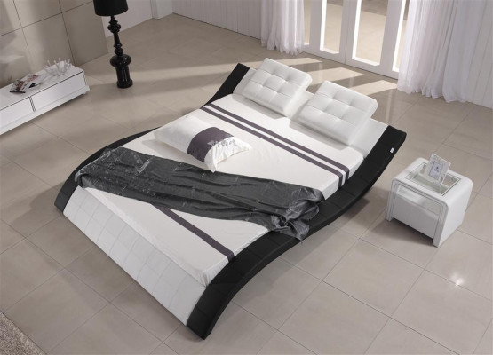 Luxury Double Hotel Marriage Beds Wood Sleep Room Leather Bed Upholstery