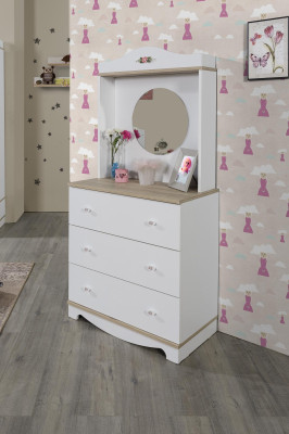 Bedroom Furniture Furnishings Bed Wardrobe Chest of drawers Complete Set 5pcs