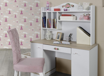 Youth Room Furniture Childrens room Wood Desk Shelves Furniture Design
