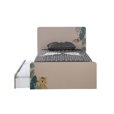 Bed Bedside table Bedroom Youth room Childrens room Furniture 2pcs.