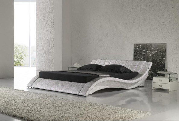 Double Hotel Beds Marriage Sleep Room Leather Bed Upholstery Design Luxury