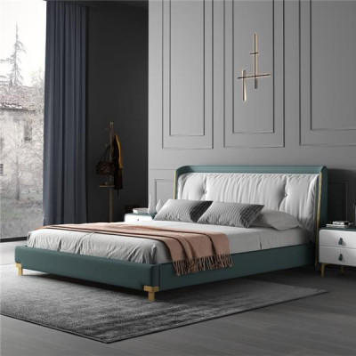 Double bed Beds Design Upholstery Bedroom 180x200cm Modern Wood