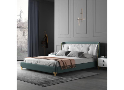 Double bed Beds Design Upholstery Bedroom 180x200cm Modern Wood