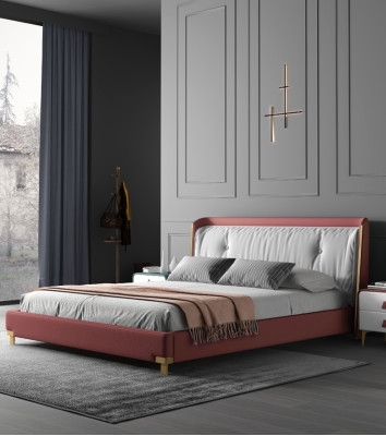 Double bed Beds Design Upholstery Bedroom 180x200cm Modern Wood