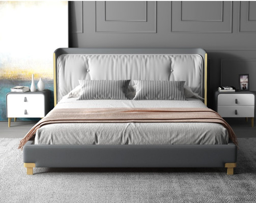 Double bed Beds Design Upholstery Bedroom 180x200cm Modern Wood