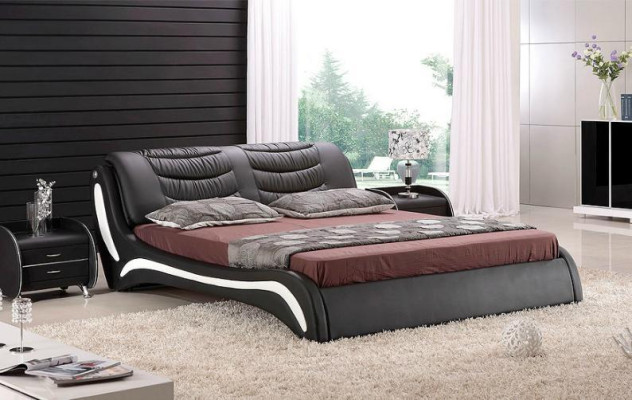 Designer Bed Bedroom Beds Leather Hotel Luxury Upholstery Italian